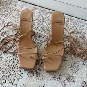 Jeffrey Campbell Nude Strappy Heels